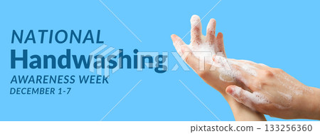 Hands covered in soap during handwashing demonstration Hands covered in soap during handwashing demonstration 133256360