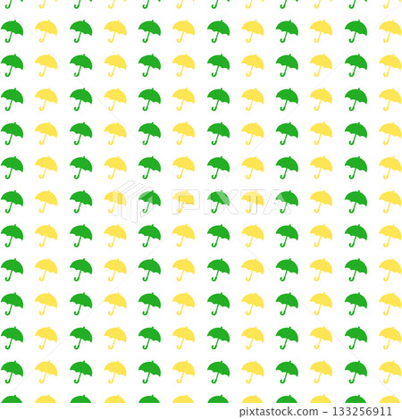 Yellow-green umbrella background material 133256911