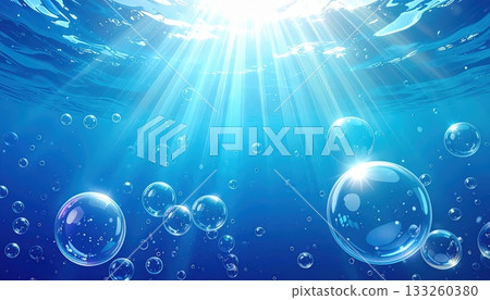 AI影像:光線穿透的水下影像 AI影像:光線穿透的水下影像 133260380