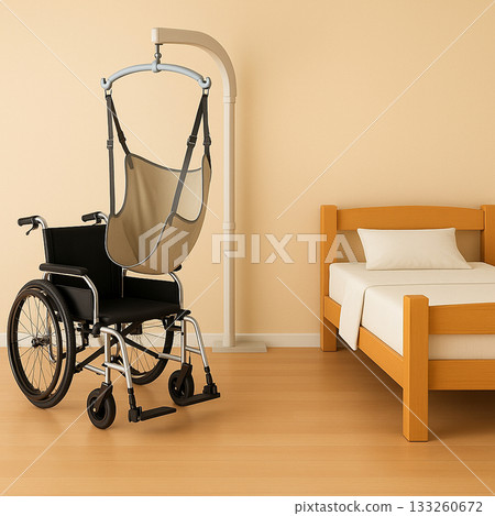 護理升降機和輪椅的內部視圖 | 老年護理和福利設備 133260672