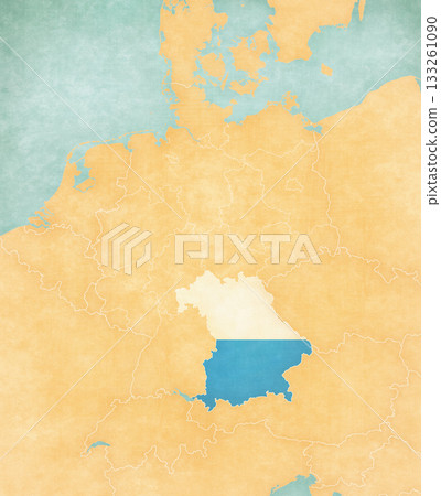 Map of Germany - Bavaria 133261090