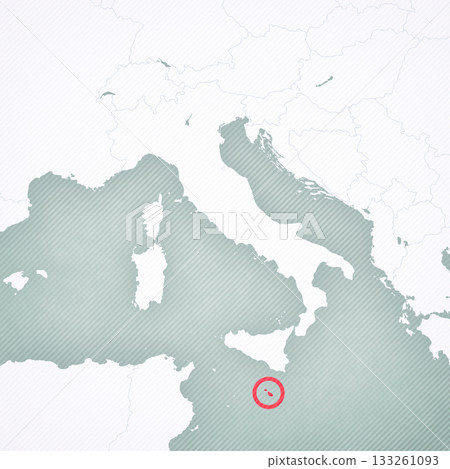 Map of Italian Peninsula - Malta 133261093