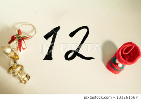 December Christmas image background material 133261567