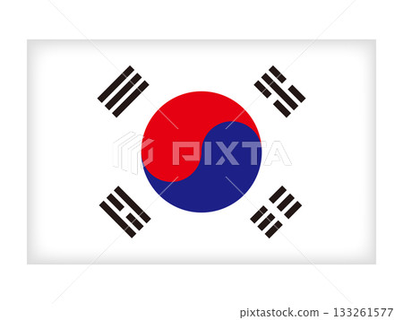 簡易韓國國旗圖示插畫素材 4 133261577