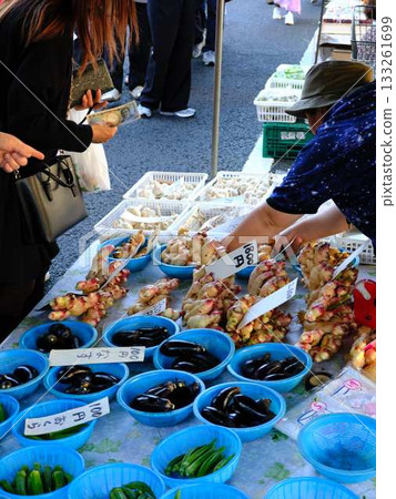 高知市週日市場街市場藍天市場蔬菜和水果 133261699