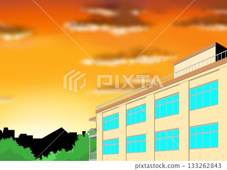 Sunset and School 133262843