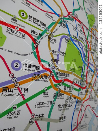 東西線妙電站的“東京地鐵地圖” 東西線妙電站的“東京地鐵地圖” 133263061