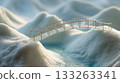 Bridge built on snow 133263341