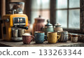 Colorful pottery 133263344