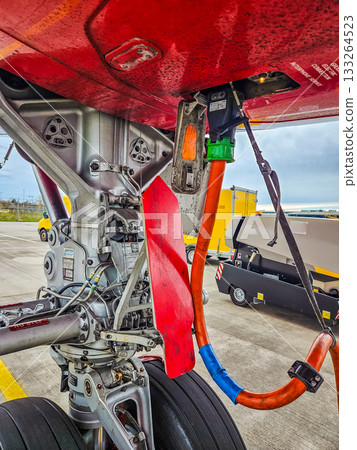 Aircraft Landing Gear and Ground Power Connection Aircraft Landing Gear and Ground Power Connection 133264523