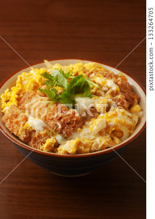 Pork cutlet on rice  133264705