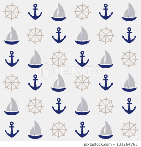 Marine seamless pattern Marine seamless pattern 133264763