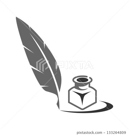 Quill logo icon design Quill logo icon design 133264809