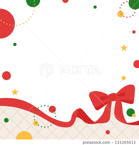 Ribbon decoration frame, circular object, pop design Ribbon decoration frame, circular object, pop design 133265013