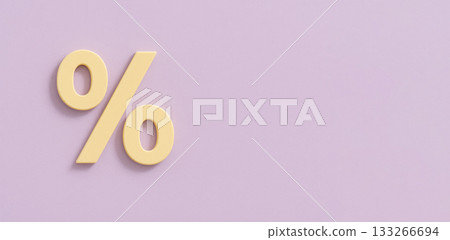 Pastel yellow percent symbol on purple backdrop for Black Friday sales Pastel yellow percent symbol on purple backdrop for Black Friday sales 133266694
