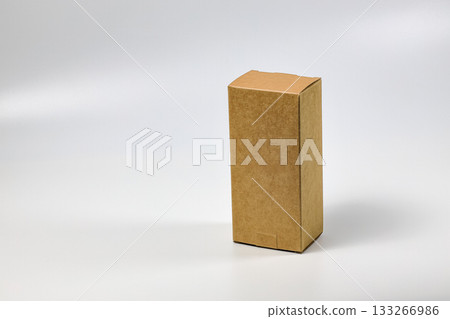 rectangles Cardboard boxes for Parcel Delivery isolated on white background. rectangles Cardboard boxes for Parcel Delivery isolated on white background. 133266986