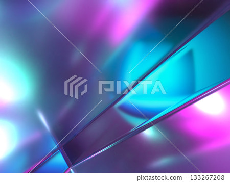 3D illustration of overlapping crystal glass 3D illustration of overlapping crystal glass 133267208