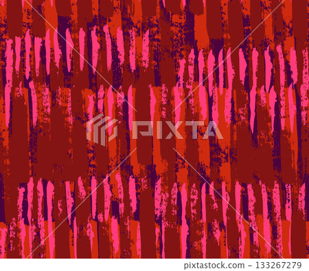 Grunge Vertical Brush Strokes Seamless Vector Pattern for Modern Abstract Creative Design Background 133267279