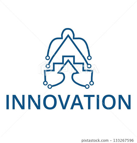 Abstract tech character of circuit Abstract tech character of circuit 133267596