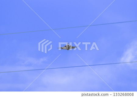 A high-powered Jet aircraft in flight A high-powered Jet aircraft in flight 133268008