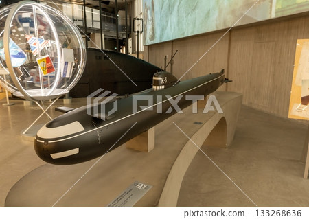 Nuclear submarine, an exhibit in the museum of the ATOM pavilion. Exhibition forum Russia 2025 133268636