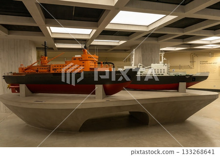 Atomic Ship, an exhibit at the ATOM Pavilion Museum. Russia 2025 Exhibition Forum Atomic Ship, an exhibit at the ATOM Pavilion Museum. Russia 2025 Exhibition Forum 133268641