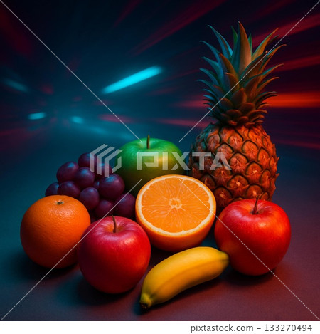 Photogenic food! Fruit platter and assortment overlook! Mixed party with apples and other fruits Photogenic food! Fruit platter and assortment overlook! Mixed party with apples and other fruits 133270494
