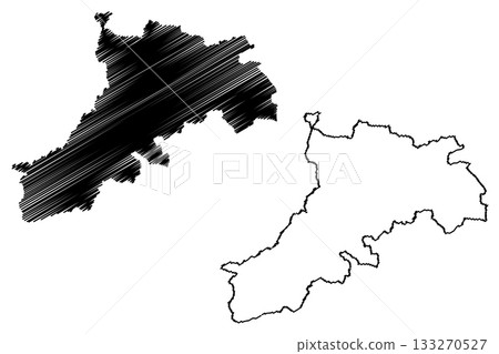 Reutte district (Republic of Austria or osterreich, Tyrol or Tirol state) map vector illustration, scribble sketch Bezirk Reutte map Reutte district (Republic of Austria or osterreich, Tyrol or Tirol state) map vector illustration, scribble sketch Bezirk Reutte map 133270527