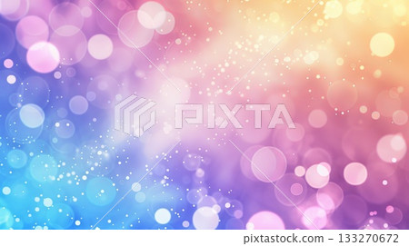 A colorful Christmas background with many small circles. The background is a mix of blue, purple, and pink A colorful Christmas background with many small circles. The background is a mix of blue, purple, and pink 133270672
