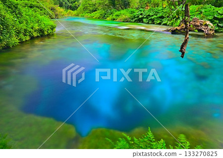 Syri i Kalter or Blue Eye, a natural spring Syri i Kalter or Blue Eye, a natural spring 133270825