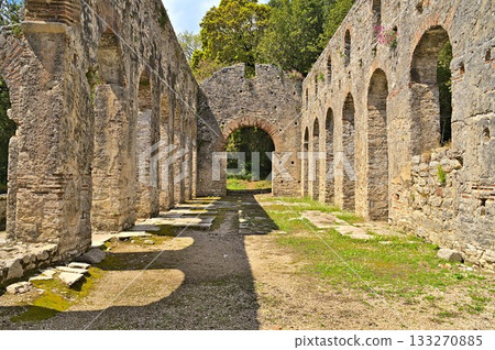 The ruins city Butrint in Albania South of Saranda 133270885