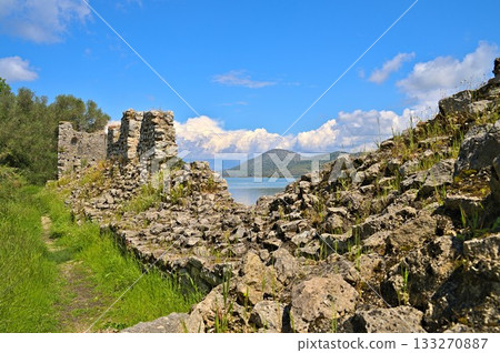 The ruins city Butrint in Albania South of Saranda 133270887