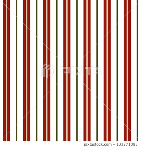 Striped Christmas pattern. Seamless Christmas pattern with repeating red, green, and white vertical stripes. Festive holiday background suitable for wrapping paper, gift packaging, textiles Striped Christmas pattern. Seamless Christmas pattern with repeating red, green, and white vertical stripes. Festive holiday background suitable for wrapping paper, gift packaging, textiles 133271085