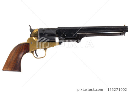 Old west revolver. 133271902