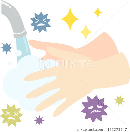 洗手可以去除細菌。 洗手可以去除細菌。 133273347