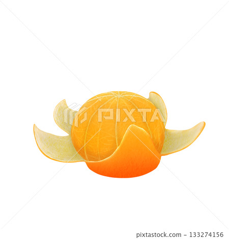 Mandarin orange peeled Mandarin orange peeled 133274156
