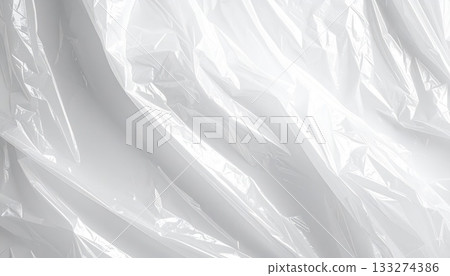 AI影像：白色塑膠袋背景材料 133274386