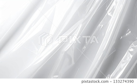 AI Image: White plastic bag background material 133274390