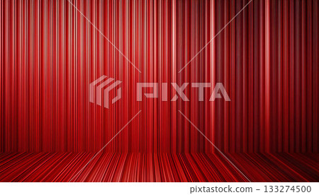 Red stripe textured material 133274500