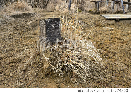 相鷹山脈的越前岳，馬之瀨展望台的三角測量點 133274800