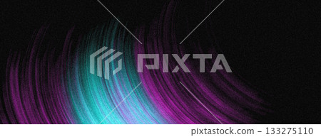 Dark banner background, purple blue grainy abstract glowing color shape, black poster backdrop, noise texture header cover design 133275110