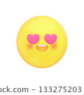 可愛的3D表情符號圖標 133275203