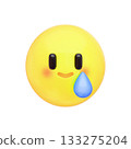 可愛的3D表情符號圖標 133275204