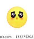 可愛的3D表情符號圖標 133275208