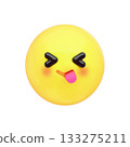 可愛的3D表情符號圖標 133275211