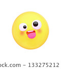 可愛的3D表情符號圖標 133275212