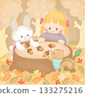 Autumn forest_acorns, animals and girls 133275216