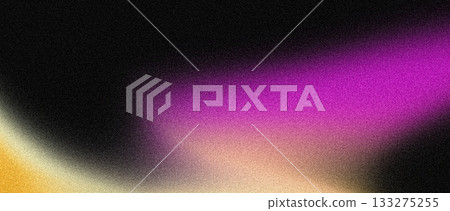 Abstract vibrant background pink yellow abstract gradient shape on black 133275255