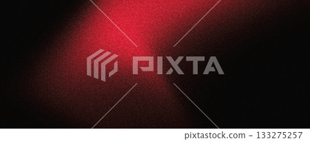 Vibrant red black grainy background glowing color gradient shape on dark noise texture banner header cover poster backdrop design 133275257