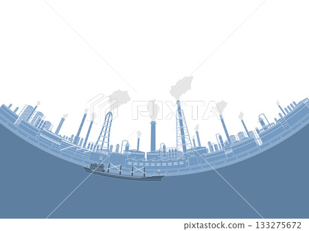 Industrial area vector illustration 133275672